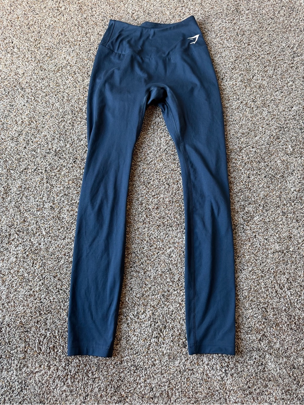 Gymshark Navy Blue High Rise Leggings Womens Workout Training Athletic Yoga
